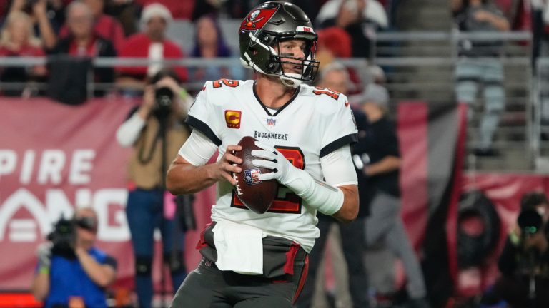 Tampa Bay Buccaneers quarterback Tom Brady (12) looks to pass. (Rick Scuteri/AP)