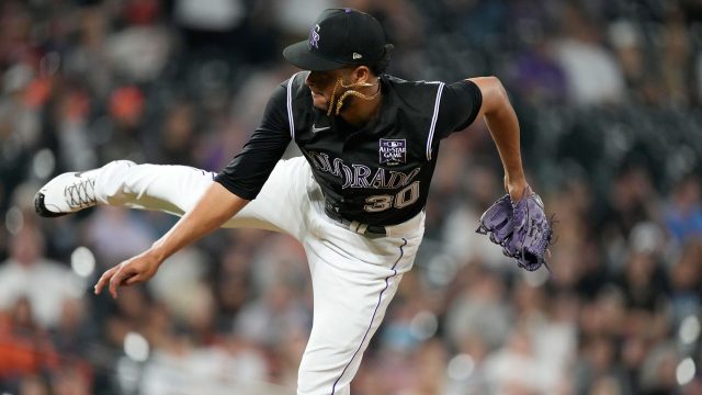 Toronto Blue Jays pitcher Julian Fernandez (35) during a spring