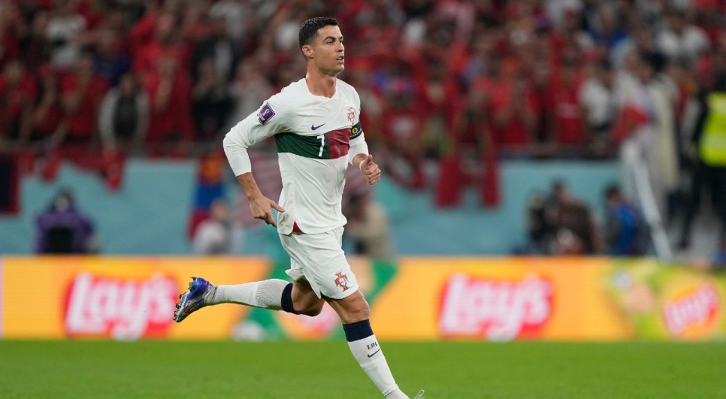 The Football Arena - Cristiano Ronaldo wearing a full white jersey