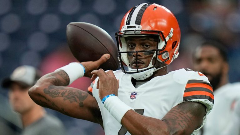 Cleveland Browns quarterback Deshaun Watson. (Eric Gay/AP)