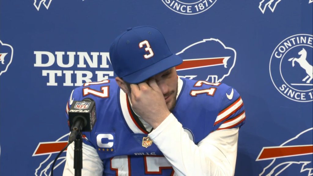 Josh Allen gets emotional talking about Nyheim Hines' kickoff