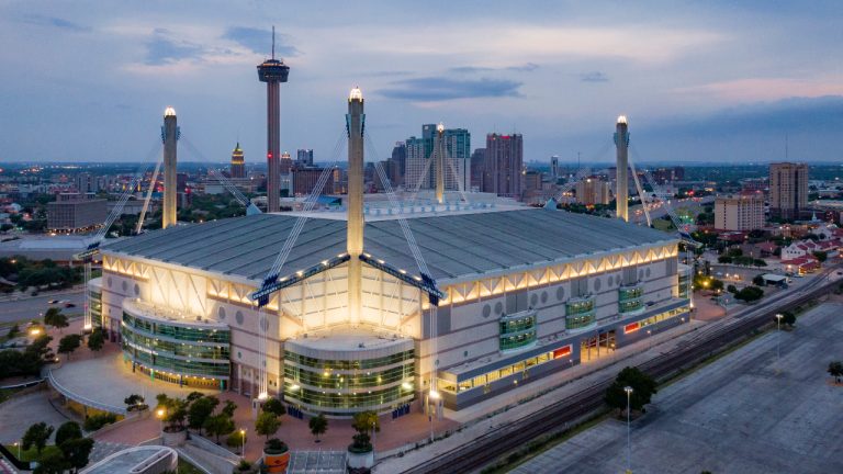 The Alamodome, a multi-purpose stadium located in San Antonio, Texas is seen in this handout image provided January 9, 2023. (HO-Alamodome/CP)