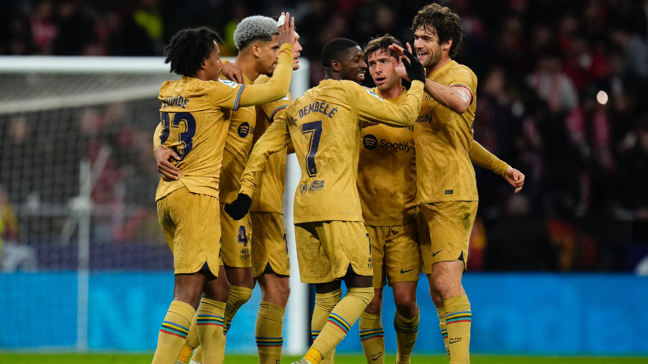 January 8, 2023, Madrid, Madrid, Spain: Ansu Fati of FC Barcelona during La  Liga football match between Atletico de Madrid and FC Barcelona at Civitas  Metropolitano Stadium in Madrid, Spain, January 8