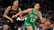 Already missing VanVleet, Raptors lose Anunoby in loss to Celtics