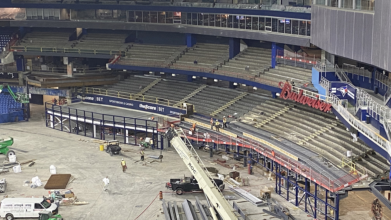 Here are exclusive new photos inside the Rogers Centre renovations in  Toronto