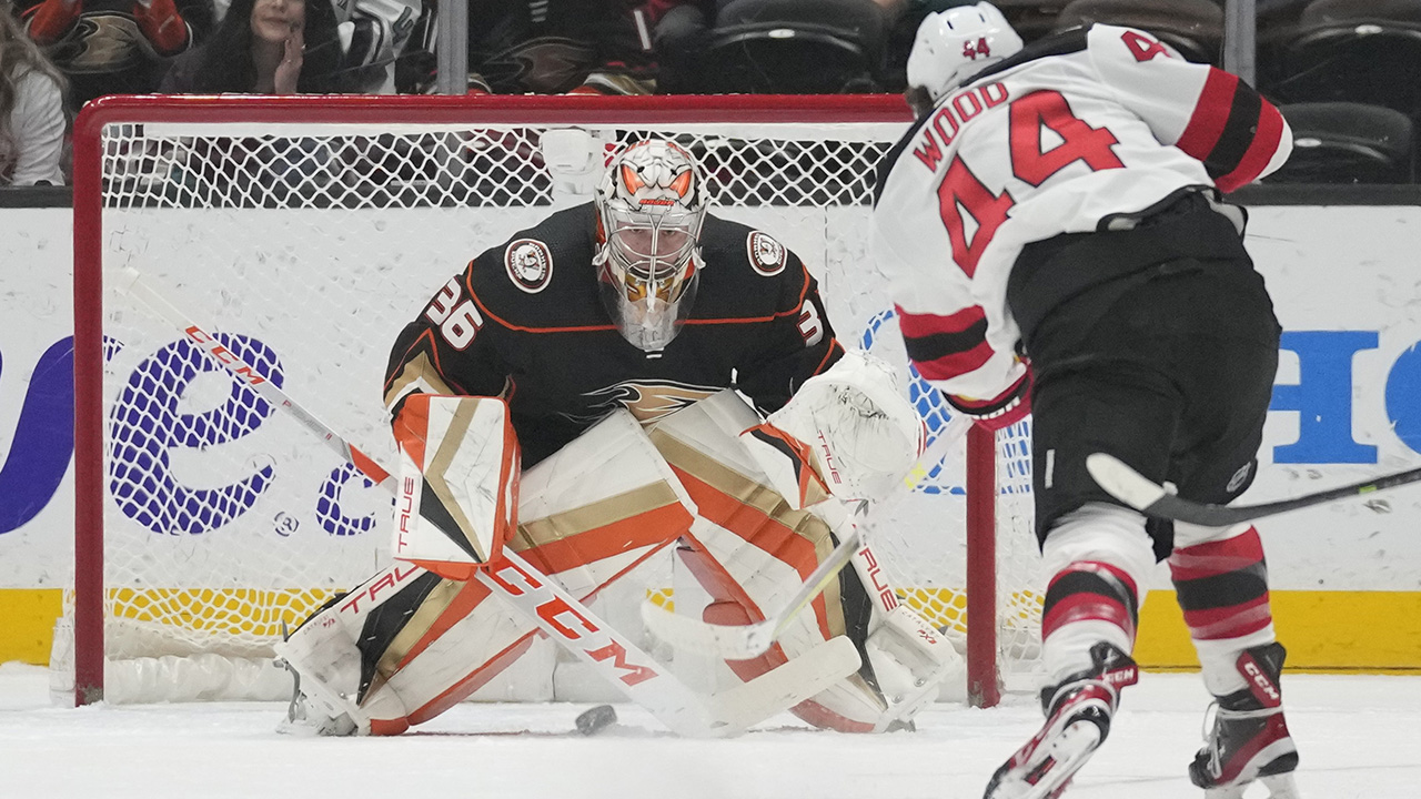 Hughes, Bratt lead Devils' 6-2 rout of Ducks