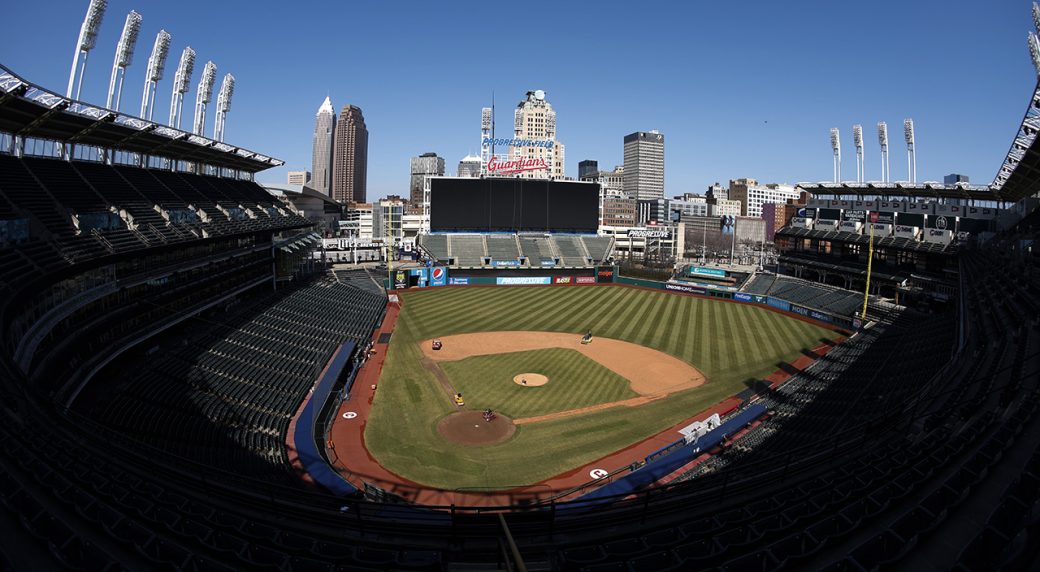 HD wallpaper: Progressive Field stadium, cleveland, ohio, downtown