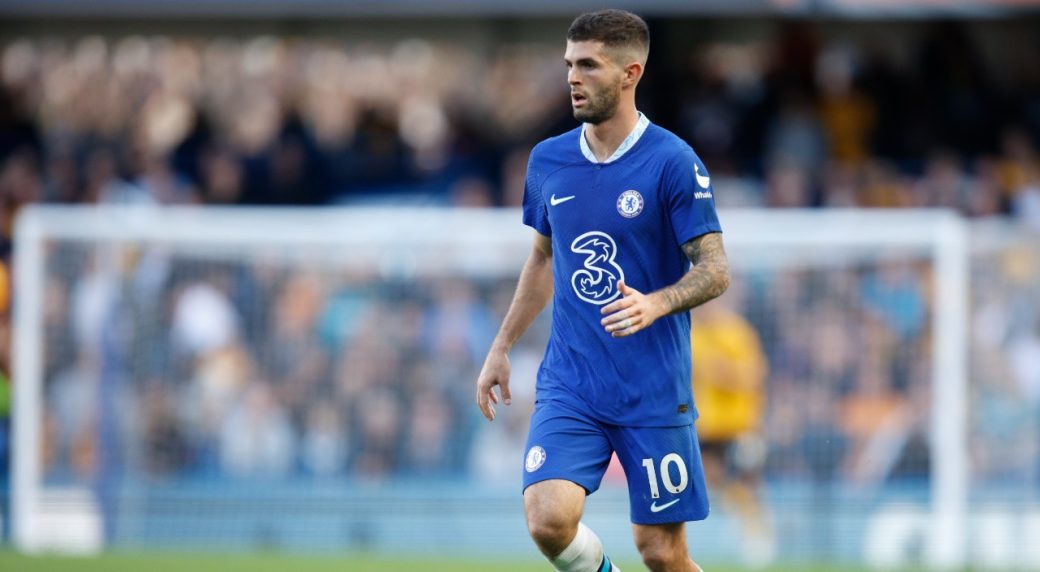 Christian Pulisic of Chelsea during the Premier League match