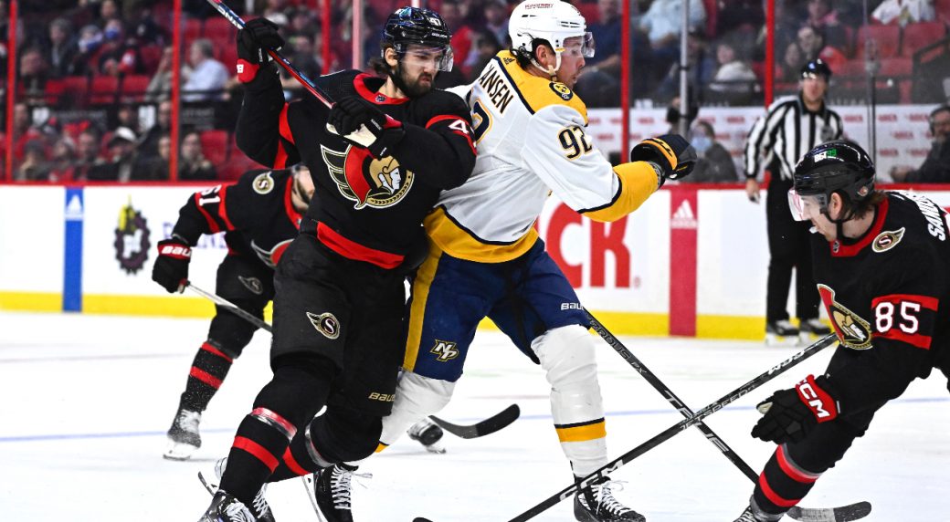 Senators Held Scoreless At Home As Predators Win Fourth Straight