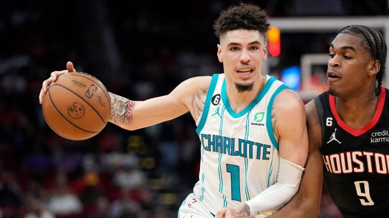 Charlotte Hornets' LaMelo Ball. (David J. Phillip/AP)