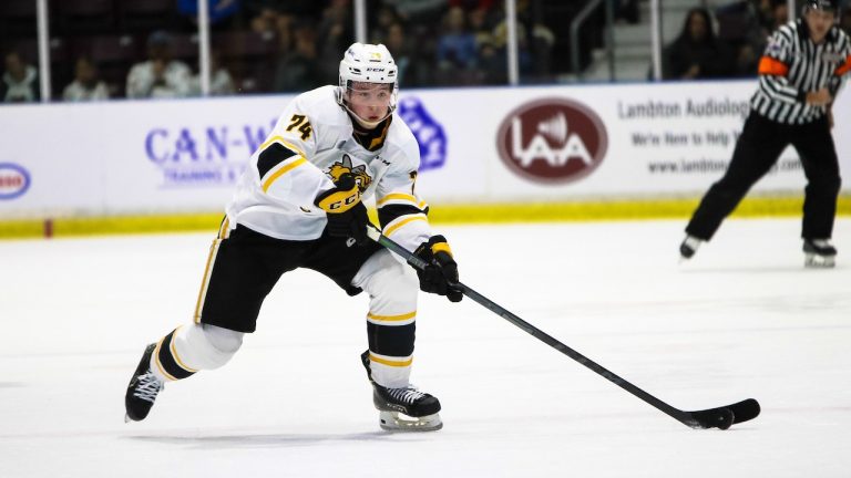 Ethan Ritchie of the Sarnia Sting. (Natalie Shaver/OHL Images)