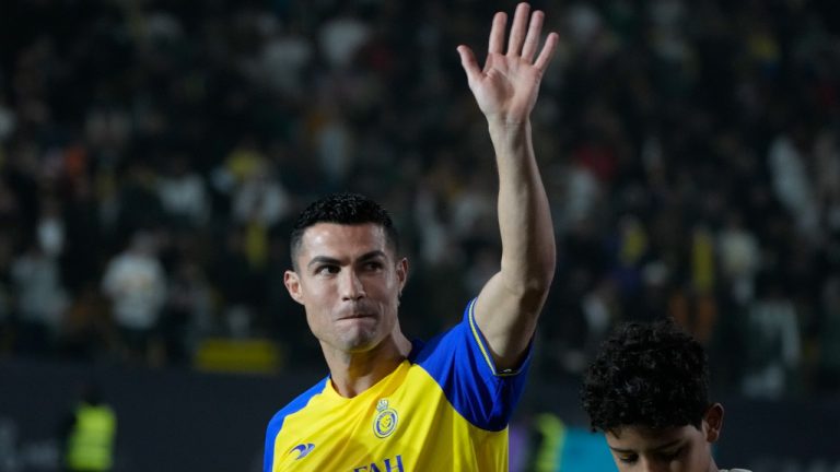 Al-Nassr's Cristiano Ronaldo. (Amr Nabil/AP)