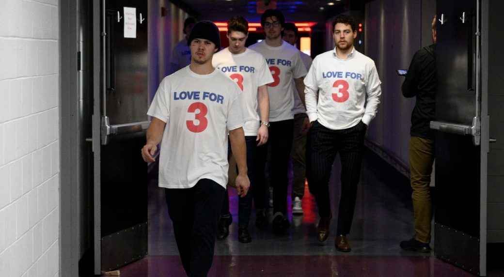 ‘Love for 3′: Sabres, Capitals keep Bills’ Hamlin in thoughts at NHL game