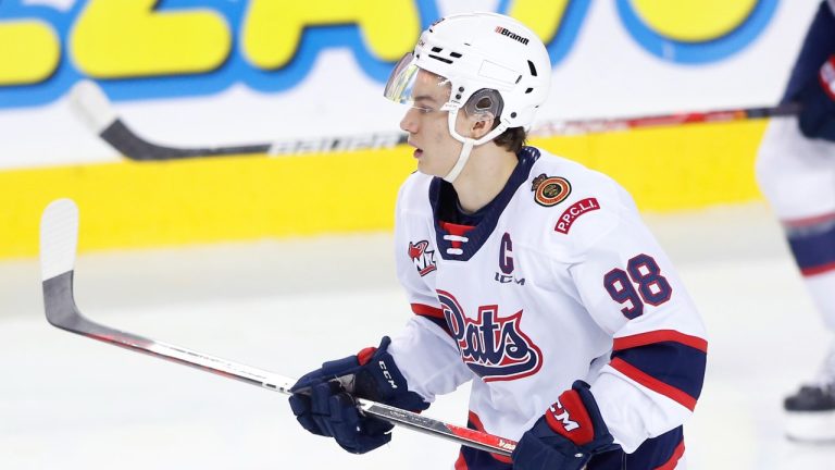 Regina Pats player Connor Bedard. (Larry MacDougal/CP)