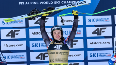 Canadian skier Crawford edges Kilde to win world super-G gold