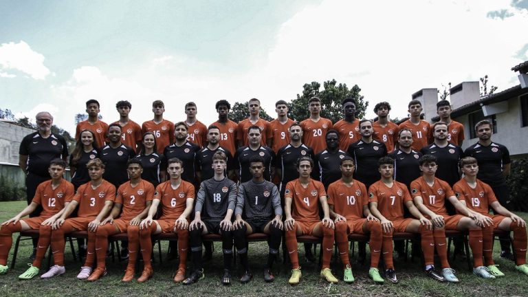 Canada’s under-17 soccer team is shown in a team photo. Canada booked its ticket to the FIFA U-17 World Cup with a 3-0 win Wednesday over Puerto Rico in the quarterfinals of the CONCACAF Men's Under-17 Championship. (CP/HO-Canada Soccer)