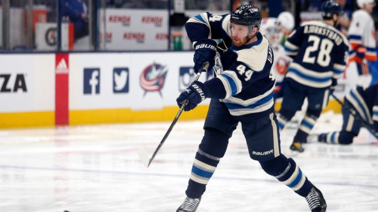 Columbus Blue Jackets defenceman Vladislav Gavrikov. (Paul Vernon/AP)