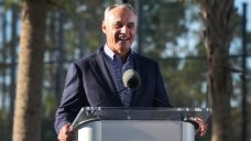 Rob Manfred talks regional networks, rule changes as MLB camps open