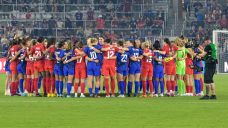 Canadian women make gender equality statement by wearing purple at SheBelieves Cup