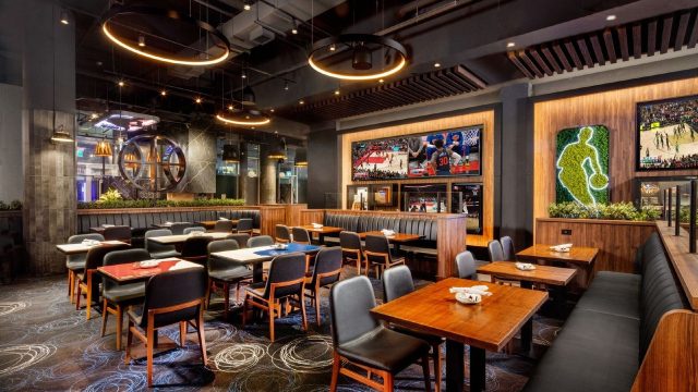 Behind the Design of the Arenalike Cafeteria at NBA Headquarters