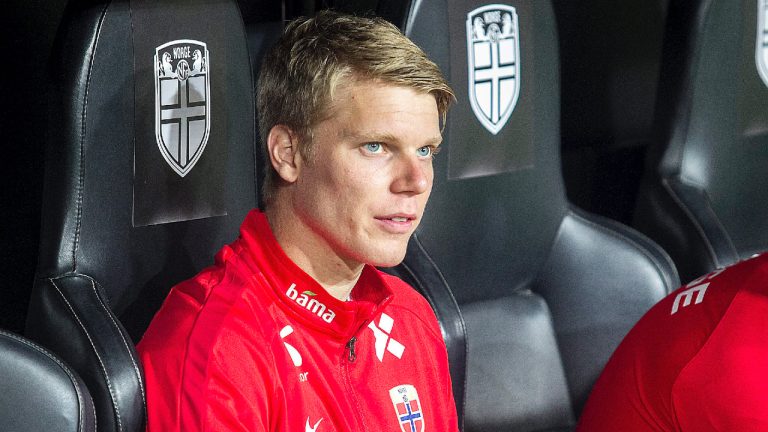 Norway's Sigurd Rosted during the qualifying match for Euro 2020 on 23th March, 2019 in Valencia, Spain. (Alconada/AlterPhotos)