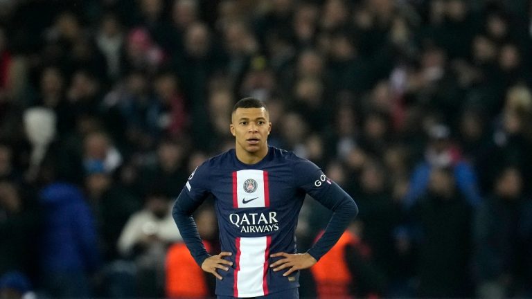 Kylian Mbappé got a mixed reception from Paris Saint-Germain fans at his last home game for the club against Toulouse in the French league on Sunday. (AP Photo)