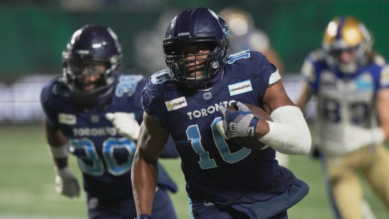 Toronto Argonauts linebacker Henoc Muamba. (Frank Gunn/CP)