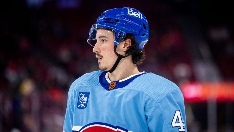 Rafael Harvey-Pinard #49 of the Montreal Canadiens. (Dominick Gravel/LA PRESSE)