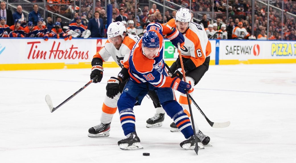 Without their best stuff, Oilers grind out much-needed win over Flyers