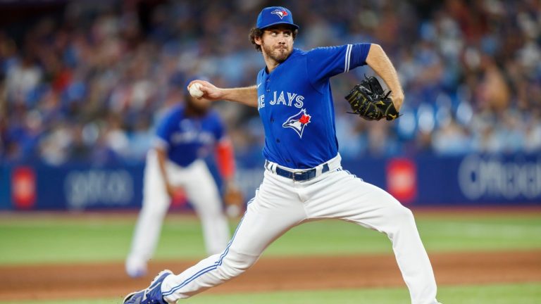 Toronto Blue Jays relief pitcher Jordan Romano (68) throws in the ninth inning of their American League MLB baseball game against the Boston Red Sox in Toronto on Sunday, October 2, 2022. (Cole Burston/CP)