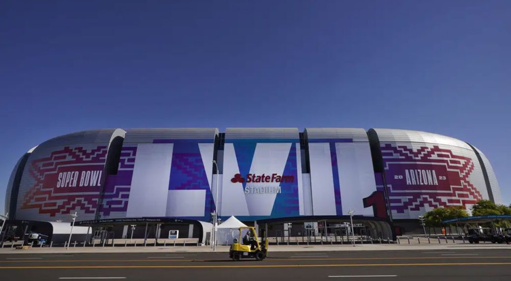 How State Farm Stadium field is prepared for the Super Bowl