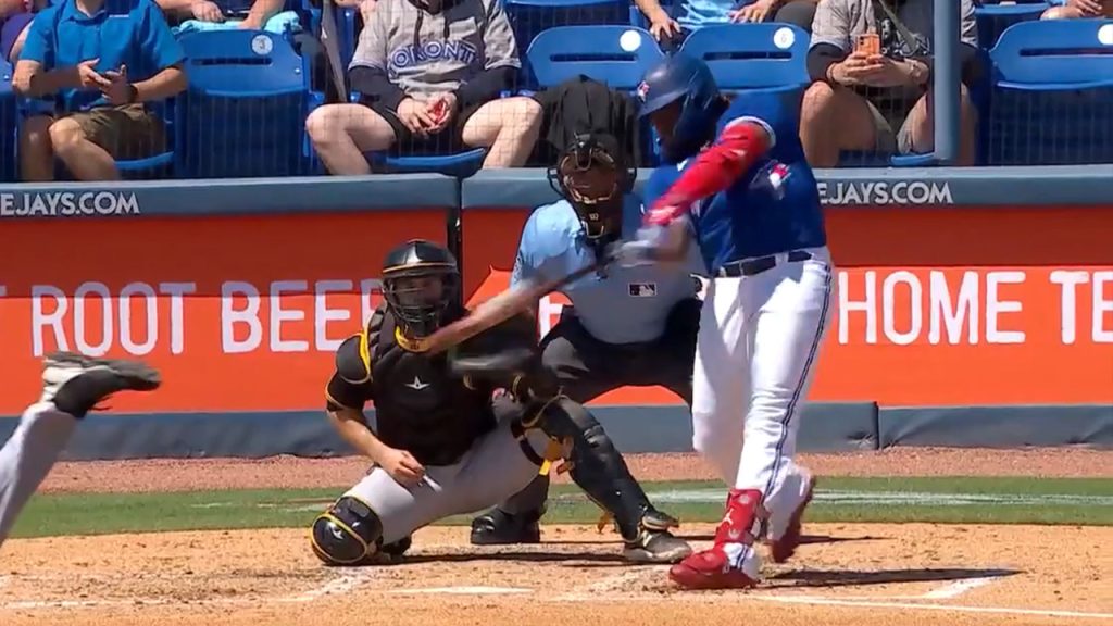 Blue Jays prospect Vlad Guerrero Jr. goes from hitting balls to throwing  stones