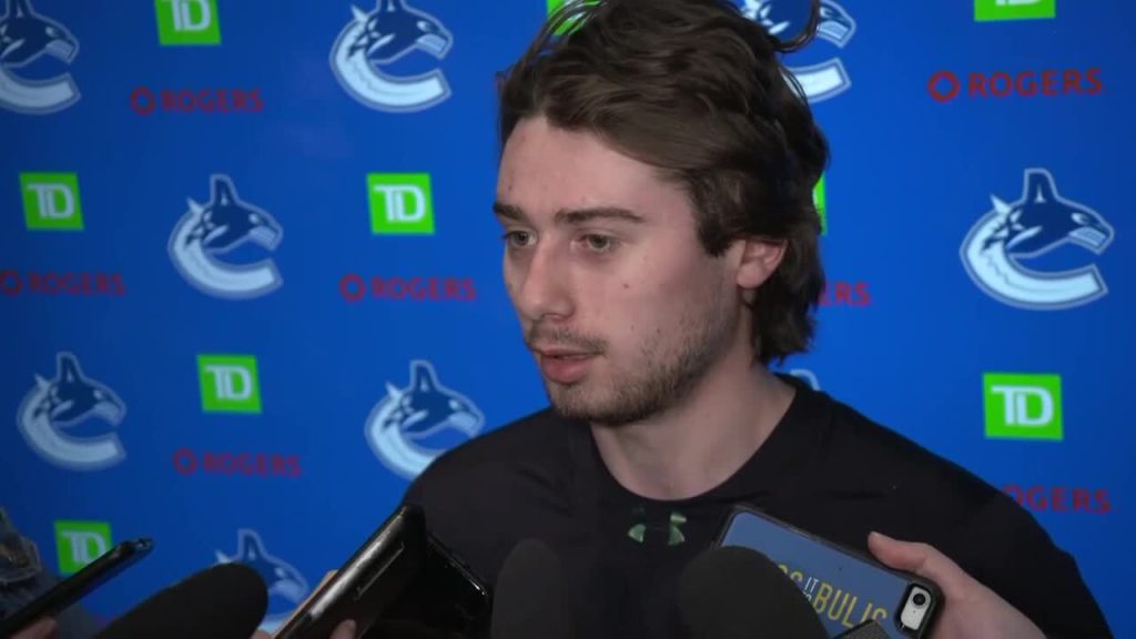 Hughes on Canucks Pride Night: 'I think that everyone in this room
