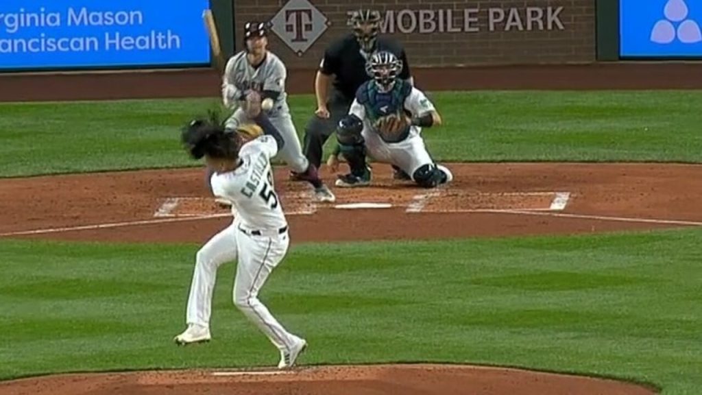 Home Ron! Cristiano fires first pitch at LA Dodgers game but it