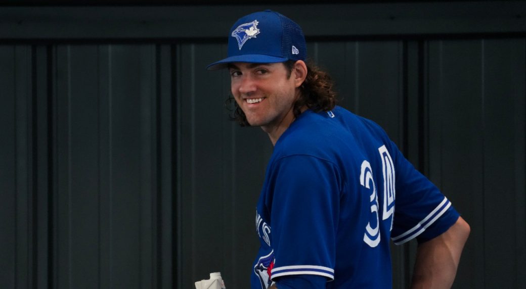 Kevin Gausman catches first pitch to kick off Blue Jays’ Pride celebration