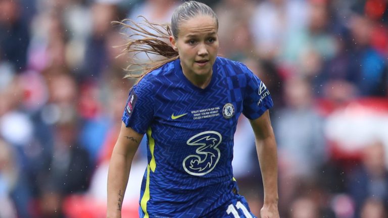 Guro Reiten, one of Chelsea's stars, will soon be playing under a new club-owned structure in the WSL. (PA/Isaac Parkin)