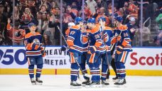 On a career heater, Nugent-Hopkins&#8217; four-point night helps Oilers ground Jets