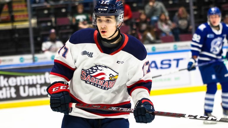 Michael Misa of the Saginaw Spirit. (Natalie Shaver/OHL Images)