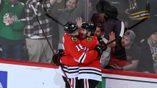 Red-hot Raddysh nets hat trick, Blackhawks top league-leading Bruins