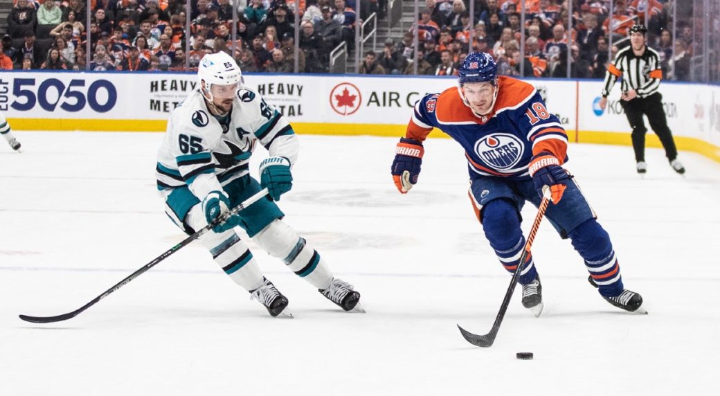 Oilers ready to fast-forward to playoffs after chaotic win over Sharks