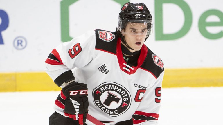 Theo Rochette (#09), player of the Quebec Remparts. (Ghyslain Bergeron/The Canadan Press)