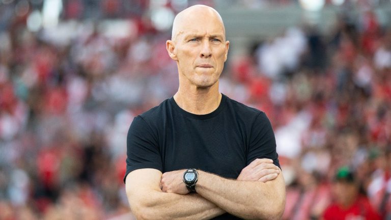 Former Toronto FC coach Bob Bradley is pictured before MLS action against Charlotte FC in Toronto on Saturday July 23, 2022. Injuries to key personnel have denied coach Bradley a chance to field his first-choice team. The team has led in all three games but has been unable to hold out for the win. (Chris Young/CP)