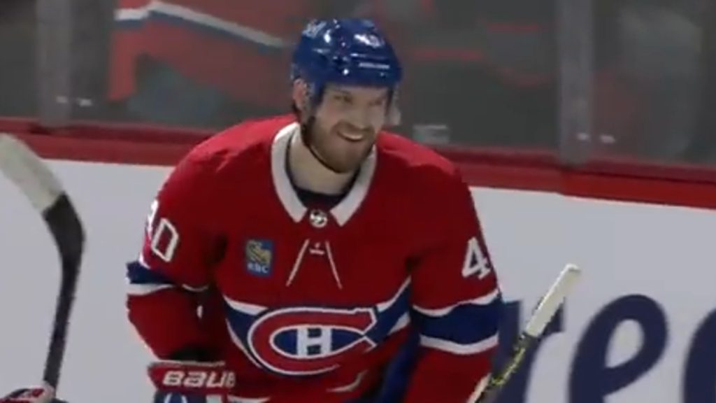 Max Domi gave noted Torontonian Drake a Montreal Canadiens jersey