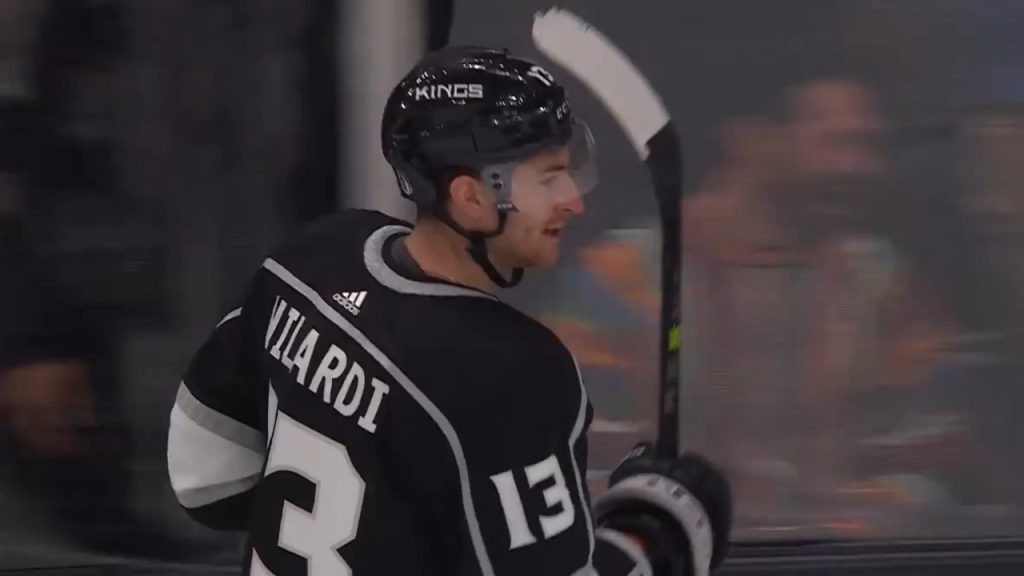 Gabriel Vilardi Los Angeles Kings Game-Used Goal Puck from March 2, 2023  vs. Montreal Canadiens