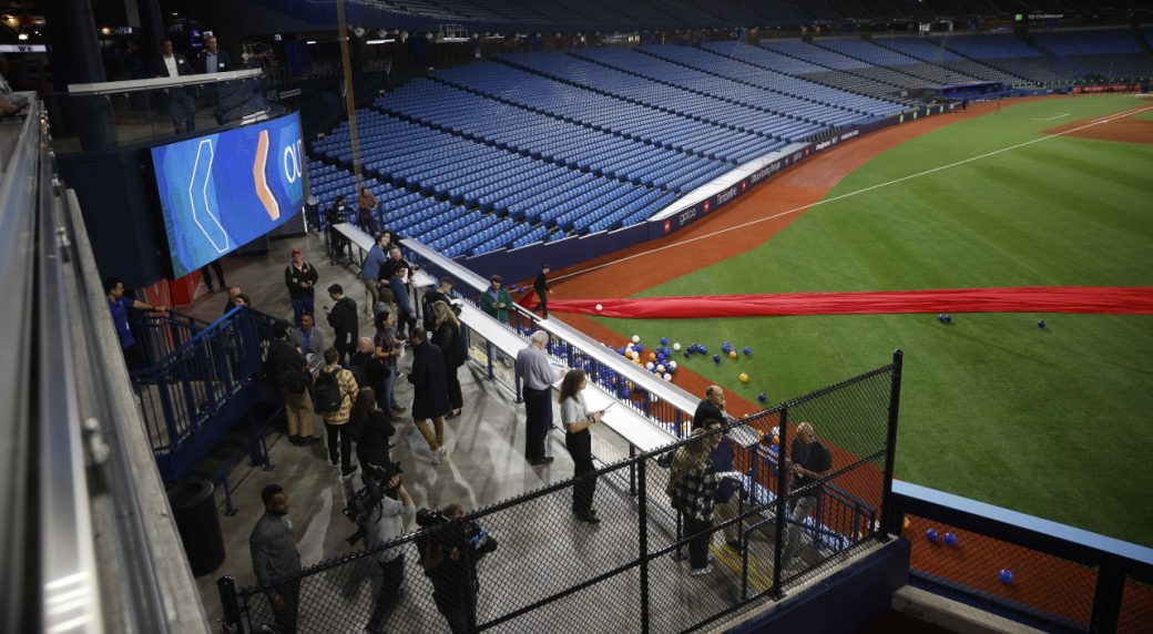 Fans share glimpses of new Rogers Centre renovations ahead of Blue Jays'  home opener