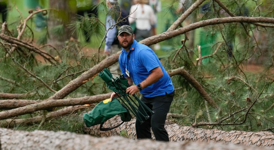 'Absolutely a miracle' Nobody hurt as three trees fall at the Masters