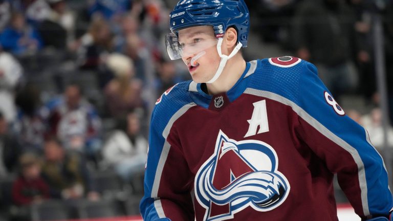 Colorado Avalanche defenceman Cale Makar. (AP) 