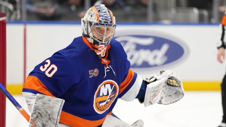 New York Islanders goaltender Ilya Sorokin. (Frank Franklin II/AP)