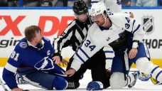 Fightin&#8217; words: Matthews&#8217; first NHL fight vs. Stamkos gets hockey world buzzing