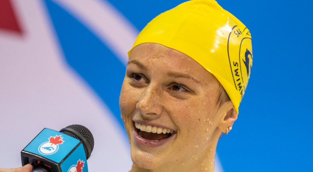 McIntosh breaks 200metre freestyle world junior record to end Canadian